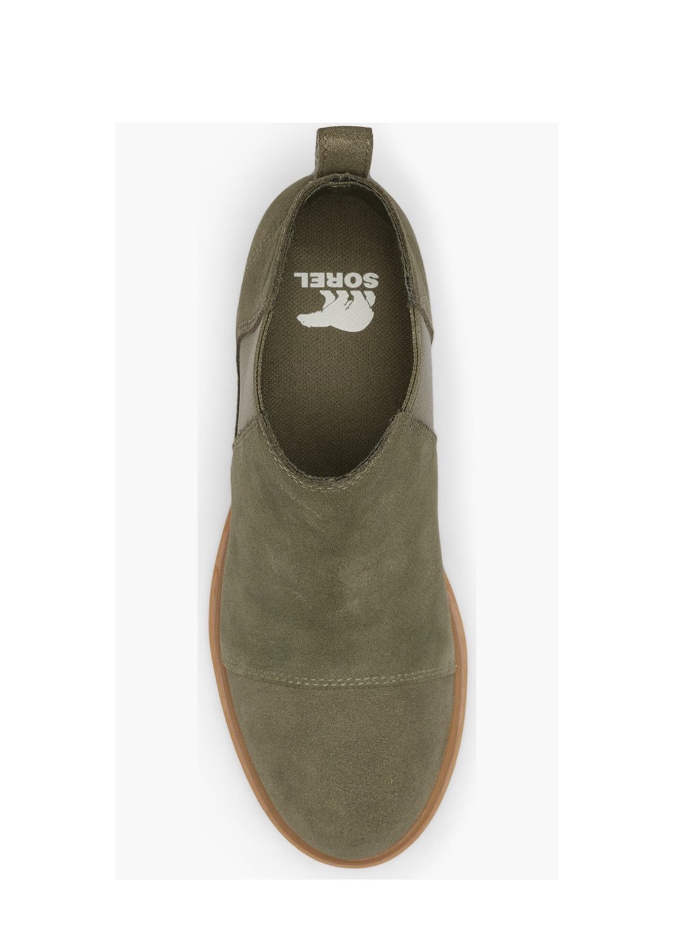 Sorel Evie 2 Waterproof Suede Chelsea Boots Stone Green & Grill 2 Women’s Size 5 - Picture 9 of 15